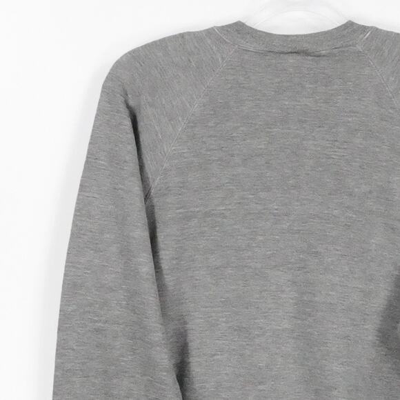Vintage Jerzees Sweater Mens XL Gray Crewneck Pullover Made USA Raglan 80s 90s - Picture 8 of 15